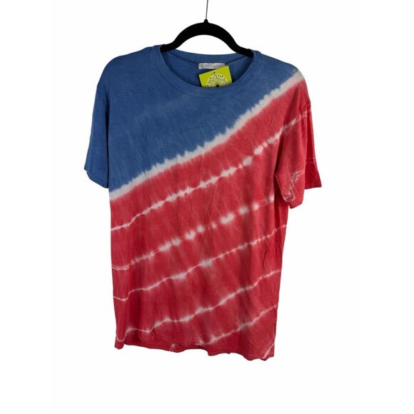 NWT FSL + Apparel red white and blue tie-dye t-shirt-size s - Picture 1 of 4